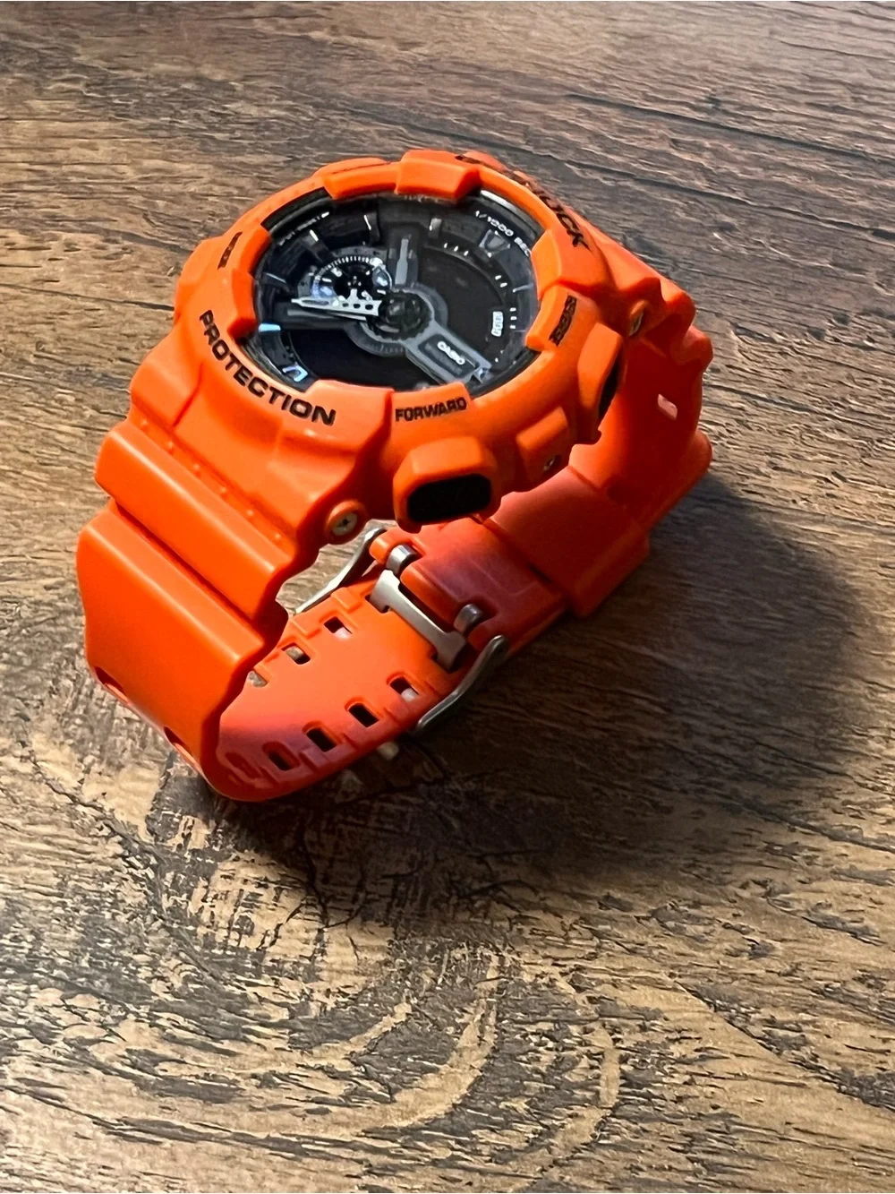 Casio G-Shock Orange Resin Professional Sport Watch with Black Dial
